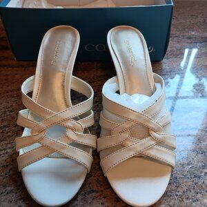 white sandal size 8 cabrizi brand